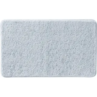 Erwin Müller Badematte, Badteppich, Badvorleger Rhodos Uni rutschhemmend Silber Größe 80x150 cm - ultraweich, extrem saugfähig, flusenarm