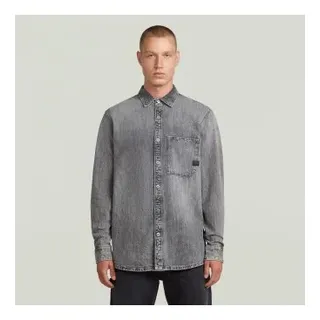 G-Star für Herren. D27083-E091-H483 Regular Shirt 1 Pocket grau (XXL), Lässig, Baumwolle, Langarm