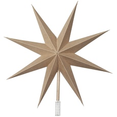 Bild Christbaumspitze Top Star aus Papier in der Farbe Natural Brown, 30cm, 70080390