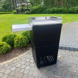 FESTUM 628 schwarzer Pelletgrill - Schwarz