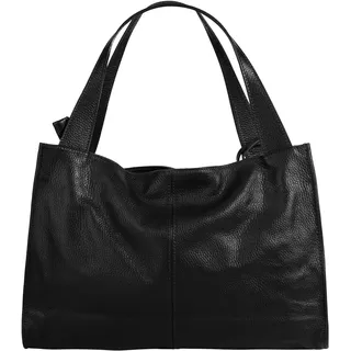 Cluty Shopper Leder Black