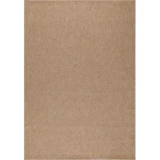 Teppium Indoor Outdoor-Teppich Flachgewebe Natürlicher Sisal Look Wetterfest Wohnzimmer Balkon Küche Terrasse Boho Design Grösse: 240x340 cm - Beige