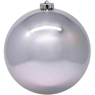 Weihnachtskugeln Christbaumkugeln aus Kunststoff silber, O10cm, 4 Stk.