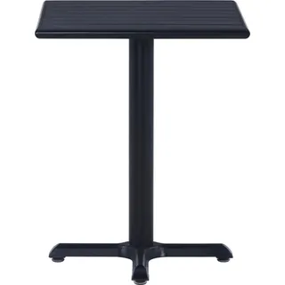 vidaXL Gartentisch Schwarz 60x60x75 cm - Schwarz