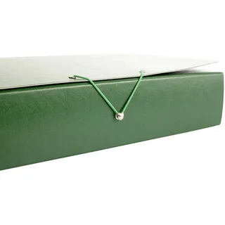 Carpeta Proyecto Cierre de Bota con Gomas Grosor 9cm Color Verde