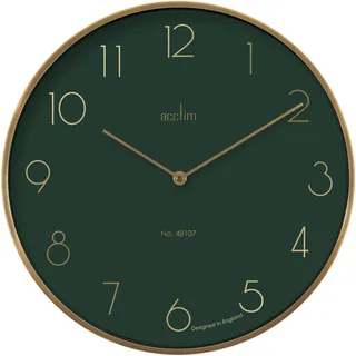 Wanduhr ACCTIM "Wanduhr Acctim", gold (goldfarben), B:35cm H:35cm T:4cm, Wanduhren, Wanduhr