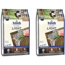 Bosch HPC Light | Hundetrockenfutter für übergewichtige Hunde Aller Rassen | 1 x 2.5 kg (Packung mit 2)
