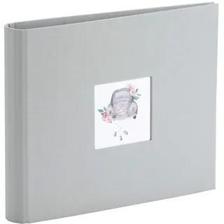 Rössler 131671707166 - Love is in the air - Fotoringbuch "Oldtimer" für Hochzeiten, 230x210mm, 50 Seiten, 2-Ring-Bindung, grau