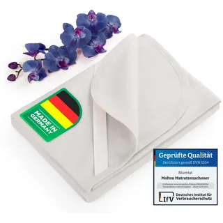 Blumtal® Premium Molton Matratzenschoner 90x200 cm 100% Baumwolle - Oeko-Tex zert. Molton Matratzenauflage 90x200cm - Matratzenschutz 90x200 - geräuschlos & atmungsaktiv - Matratzenunterlage 90x200 cm