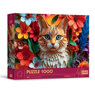 Trefl Puzzle Premium Plus 1000 Jubiläum - Katze