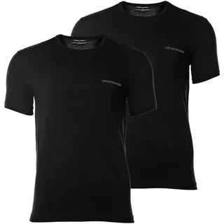 Emporio Armani T-Shirt »T-Shirt CORE LOGOBAND 2er Pack«, schwarz