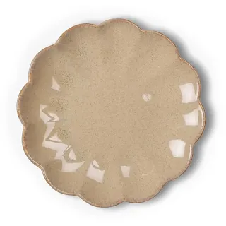 ByON Frühstücksteller in der Farbe Beige aus Steingut, Größe: 13cm, 5283907203