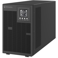 Atlantis A03-OP3002P PRO UPS OnLine USV-Server Doppelwandlung Reine Sinuswelle 3000 VA 2700 W, Tower-Display LCD, USB, RS-232 seriell, 4 IEC-Ausgänge, SNMP-Steckplatz, 6 x 12 V-9 Ah