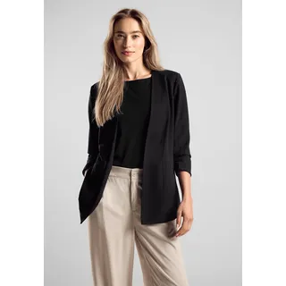 STREET ONE Damen, A212211 Offener Blazer, Black, 38