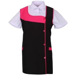 MISEMIYA Wasserdichte Schürze, Jacke, Uniformen, Laborschürze, Grillschürze, Krankenhaus, Tierärztliche Gesundheitswesen, Ref.631, Reinigungsschürze 631-33, Fuchsia, 3XL
