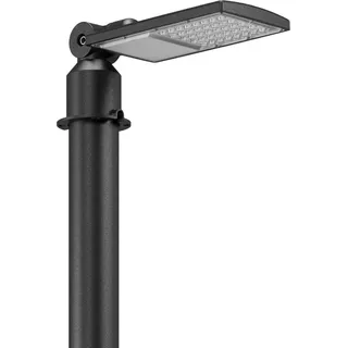 RZB Mastaufsatzleuchte Metall 11,2 cm IP65 inkl. LED-Lampe grau