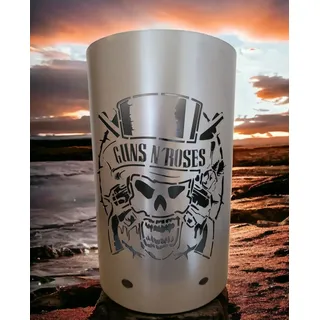 Tiko-Metalldesign Feuertonne / Feuerkorb mit Motiv " Guns n Roses "