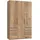 Drehtürenschrank Level by fresh to go 150 x 236 x 58 cm Braun