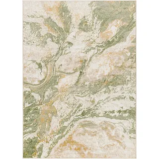 Livabliss Kurzflorteppich 200/275 cm Grün , Textil , Abstrakt , Rechteckig , 200x275 cm , Oeko-Tex® Standard 100 , in verschiedenen Größen erhältlich , Teppiche und Böden, Teppiche