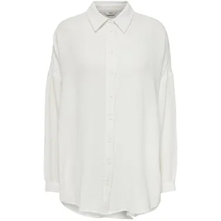 ONLY Damen Bluse 15267998 Cloud Dancer M