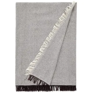 Martina Home Spiga vielseitiger Schal, 80% Baumwolle, 20% Polyester, roh/braun 260 Length x 230 Width cm