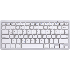 Bild IBK-1000, Tastatur, Sonstiges, kabellos, Weiß/Silber