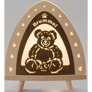 Standleuchte LED "brummel" farbig (l/h/t): 30,0x32,0x6,0cm NEU Lichterbogen