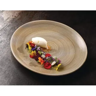 Teller flach Coup 28,8cm. "Patina" Antique Taupe