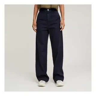 G-Star für Damen. D26432-E020-H193 Deck 2.0 High Loose Chino navy Hose (30/32), Lässig, Baumwolle, Marine