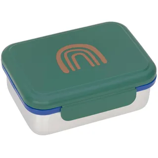 Lässig Edelstahl Lunchbox Frühstücksbox Nachhaltig Kindergarten Schule/Lunchbox Stainless Steel Little Gang Rainbow green