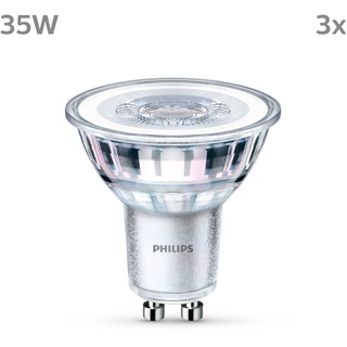 Philips LED Lampe ersetzt 35W, 255lm 827 klar 36° 3er Pack