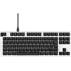 NZXT Function TKL Mechanische PC Gaming Tastatur - beleuchtet - lineare RGB Schalter - MX kompatible Schalter - Hot Swap - robustes Aluminium Cover - Mechanical Gaming Keyboard | FR (AZERTY) Weiß