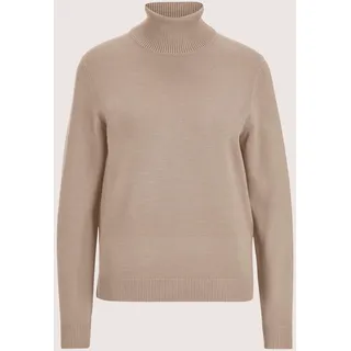 MADELEINE Longpullover "Strickpullover Schmaler Feinstrickpullover" Feinstrick, beige, melange