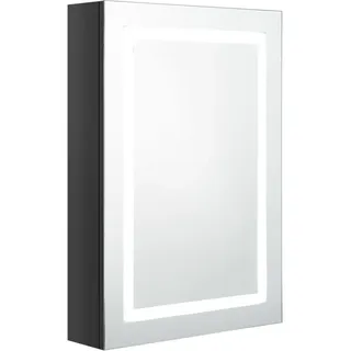 vidaXL LED-Spiegelschrank 50 cm schwarz