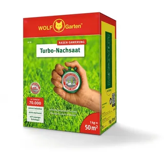 WOLF-Garten Wolf-Garten, Samen, Rasensamen WOLF-Garten Turbo Nachsaat LR 1 kg 50 m (Rasensamen)