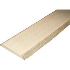 Massivholzbrett Esche beidseitig unbesäumt mit Baumkante 22x150-250x1200 mm
