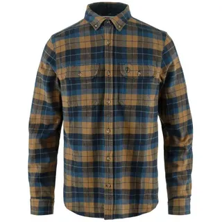 Fjällräven Singi Heavy Flannel Shirt, Dark Navy/Buckwheat Brown, XL