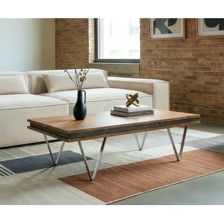 DeLife Stonegrace Beige Akazie 117 x 60 x 25 cm