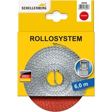 Bild 36008 Rolladengurt 23 mm x 6,0 m System MAXI, Rollladengurt, Gurtband, Rolladenband, rot