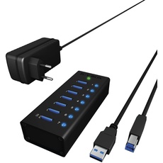 Bild Icy Box IB-AC618 USB-Hub, 7x USB-A 3.0, USB-B 3.0 [Buchse] (70419)