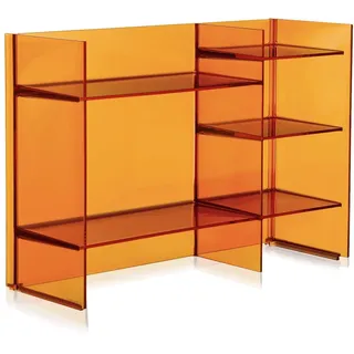 Kartell 09910AM Sound-Rack Regalwand, Bambus, Amber, 26 x 53 x 75 cm