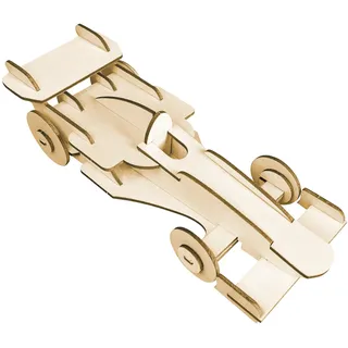 Pebaro 850/11L Holzbausatz Rennwagen Lasercut, 3D Puzzle, Holzpuzzle