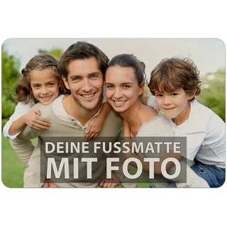 Print Royal Personalisierte Fußmatte mit eigenem Foto un Text Bedrucken - Fußabtreter selbst gestalten - Filz-Fußmatte Bedrucken | rutschfest, 60x40cm, Filz