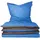 Doubleface Unifarben Blau 155 x 220 cm + 80 x 80 cm