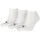 Unisex Socken Plain Trainer Weiss 3er Pack