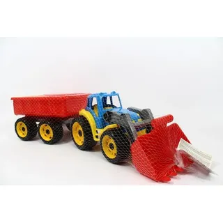 Grosser Traktor Traktor Mit Anhänger Megabagger 64Cm 6221