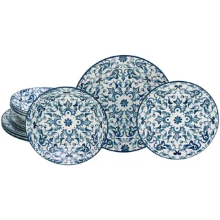 CreaTable Fresco Kombiservice 12-tlg. blau