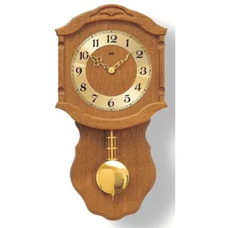 AMS Quarz-Pendeluhr, Quarzpendelwerk, 27x50x8cm, 964/4 - Gold