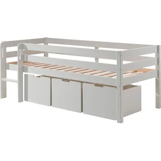 Vipack Spielbett Pino 90 x 200 cm Kiefer massiv lackiert weiß