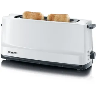 Severin Langschlitz-Toaster Weiß/Grau